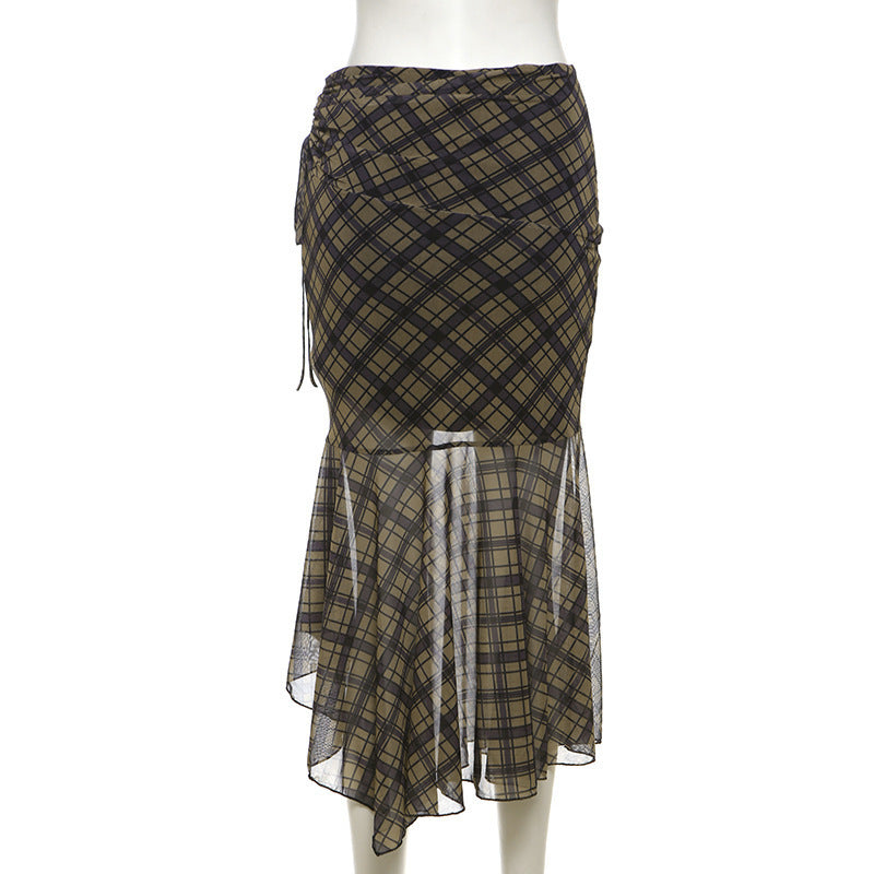 Women's Clothing Solid Color Slim Skirt