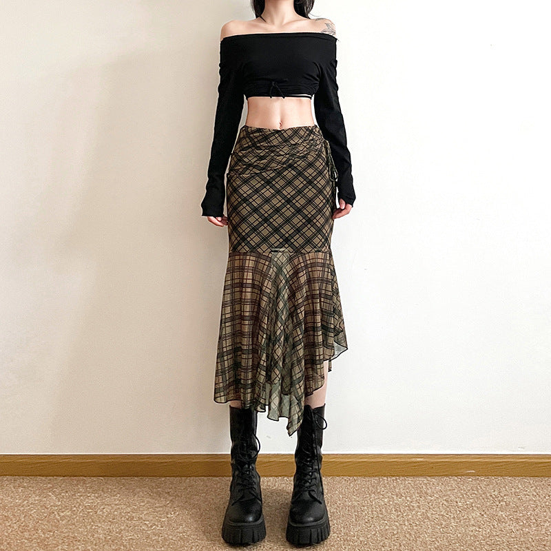 Women's Clothing Solid Color Slim Skirt