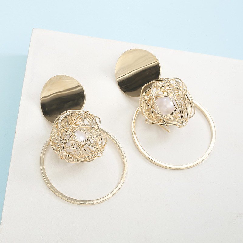 Fashion Statement Earring Geometric Large Earrings For Women Hanging Dangle Earrings Drop Earrings New Trend Female Jewelry