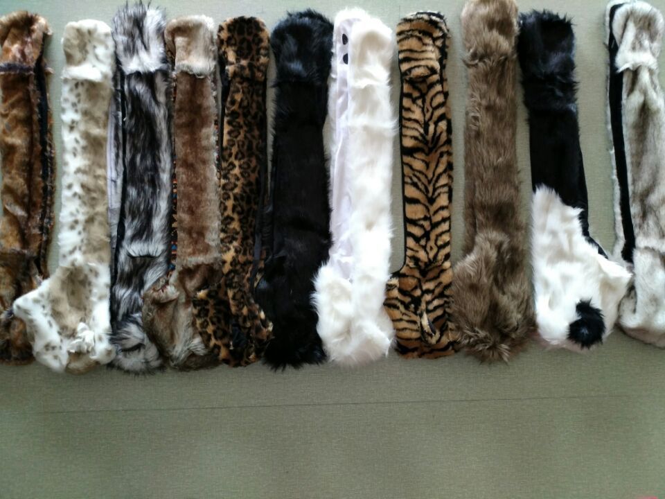 Russia Hotsale Women Hat Winter Girls Fur Scarf