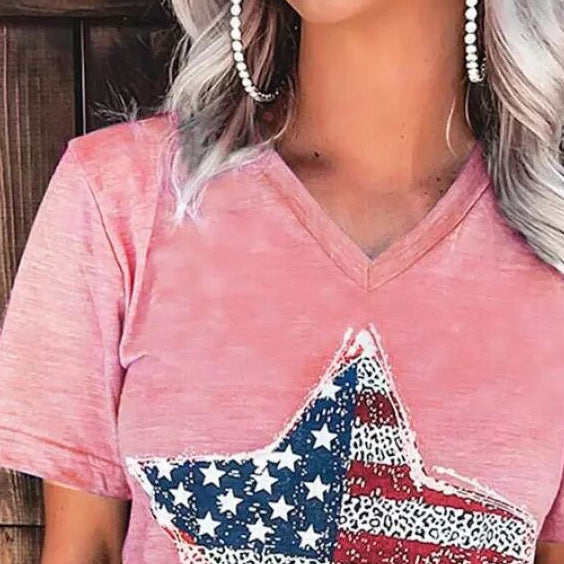 Women's Round Neck Loose Short Sleeve - Chic Angle