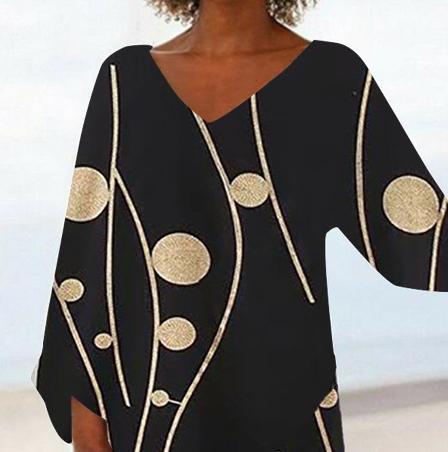 Fashionable New Loose Large Size Blouse Lady