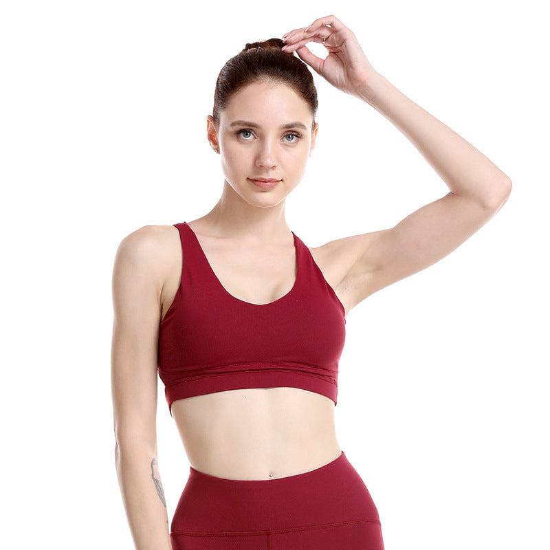 Beauty back shockproof sports bra