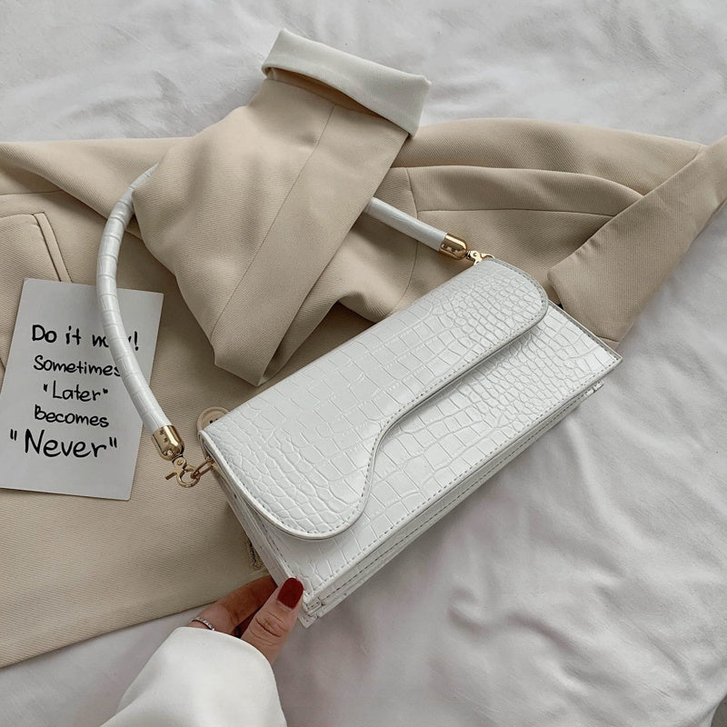 One-shoulder vintage underarm crossbody bag