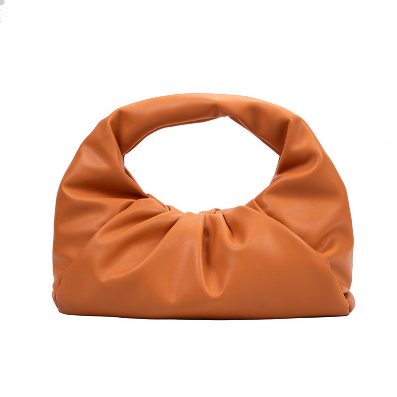 Women's Leather Bag Single Shoulder Underarm Cloud Bag