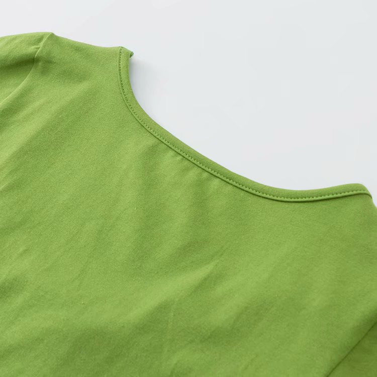 Women's Summer Midriff-baring Short Tight Short-sleeved Top