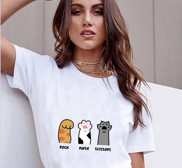 Loose Short Sleeve Casual T-shirt Plus Size Unisex Wear - Chic Angle