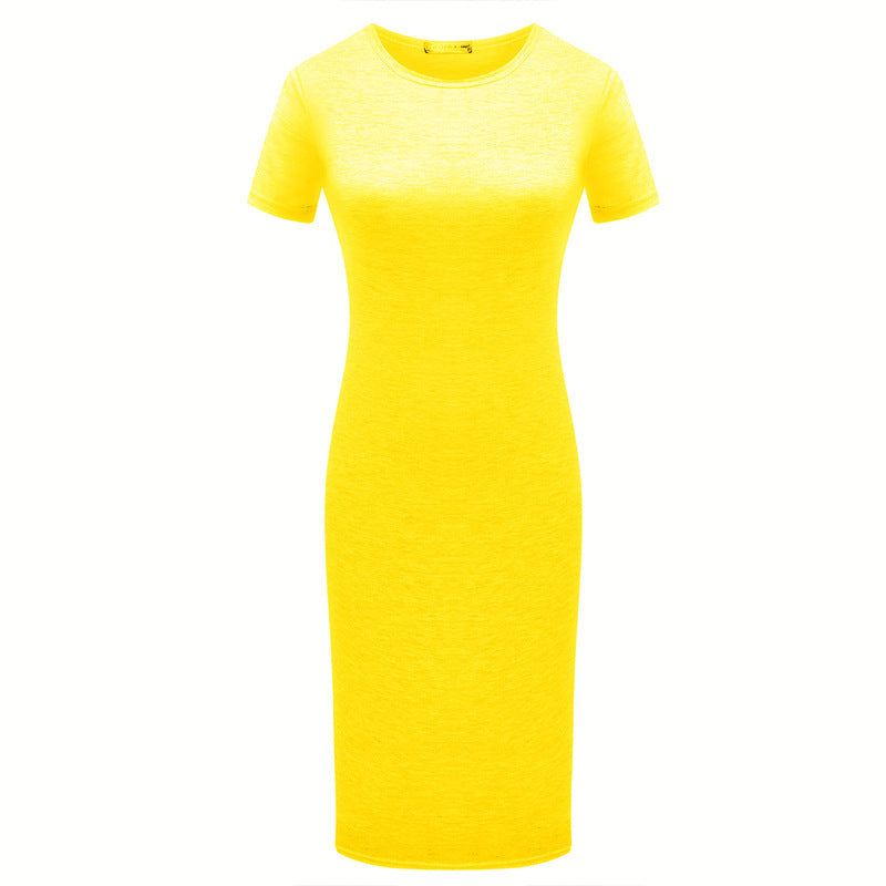 speed sells wish explosion fashion new hot sale package hip single piece ladies short sleeve summer dress