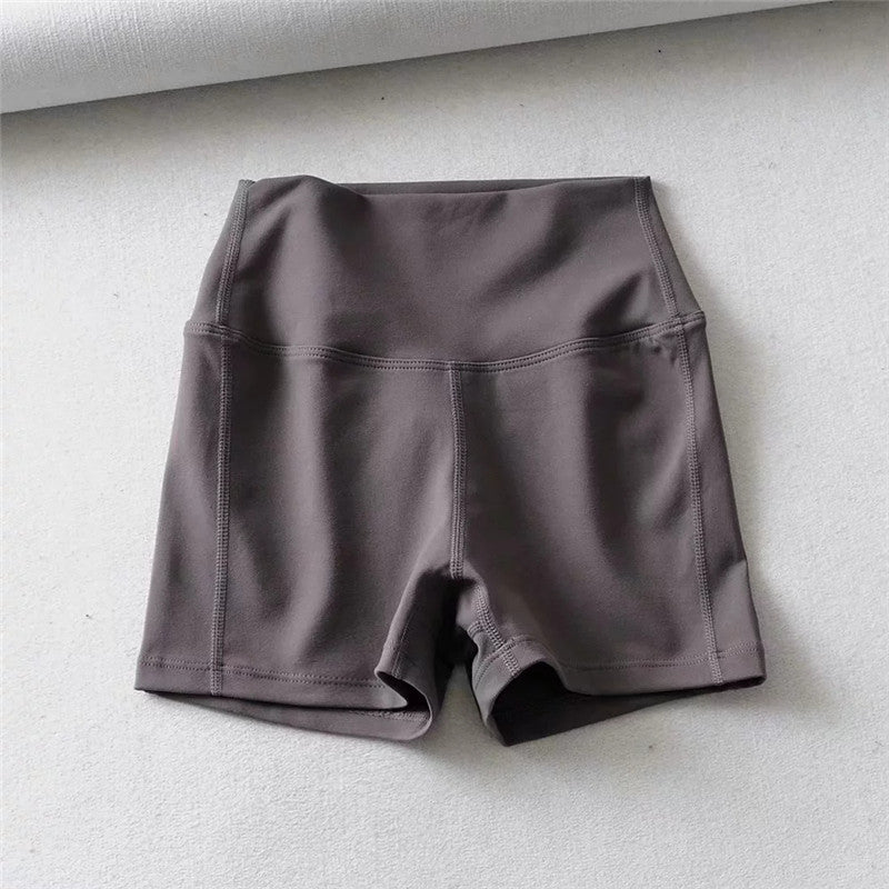 High waist ladies yoga shorts