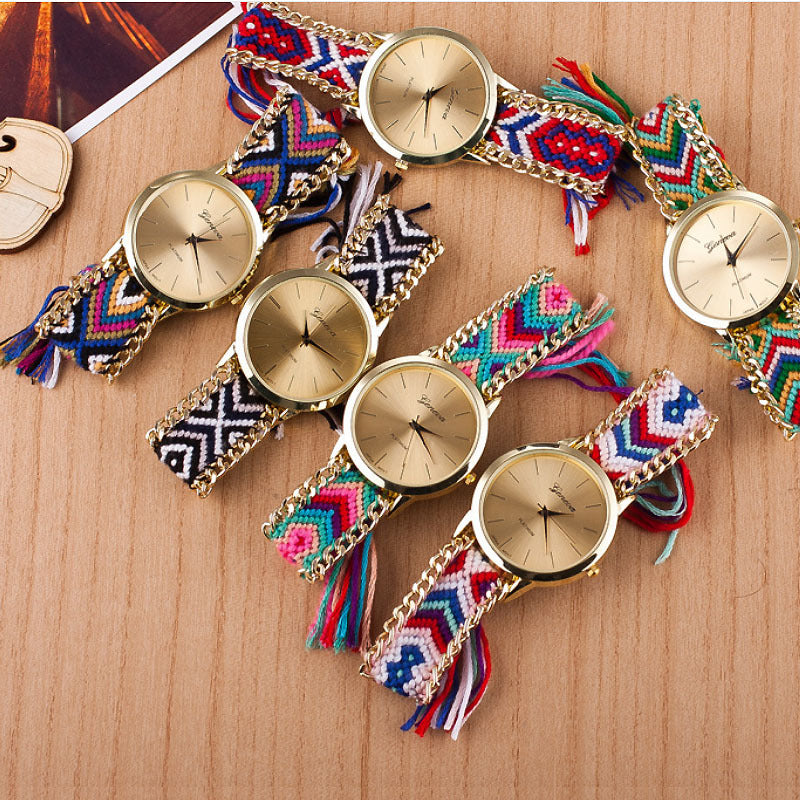 Ethnic Style Hand Weaving Bracelet - Chic Angle