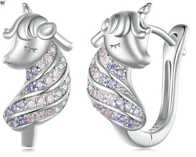 Aifule Irregular Round Earrings S925 Inlaid Customer Designed