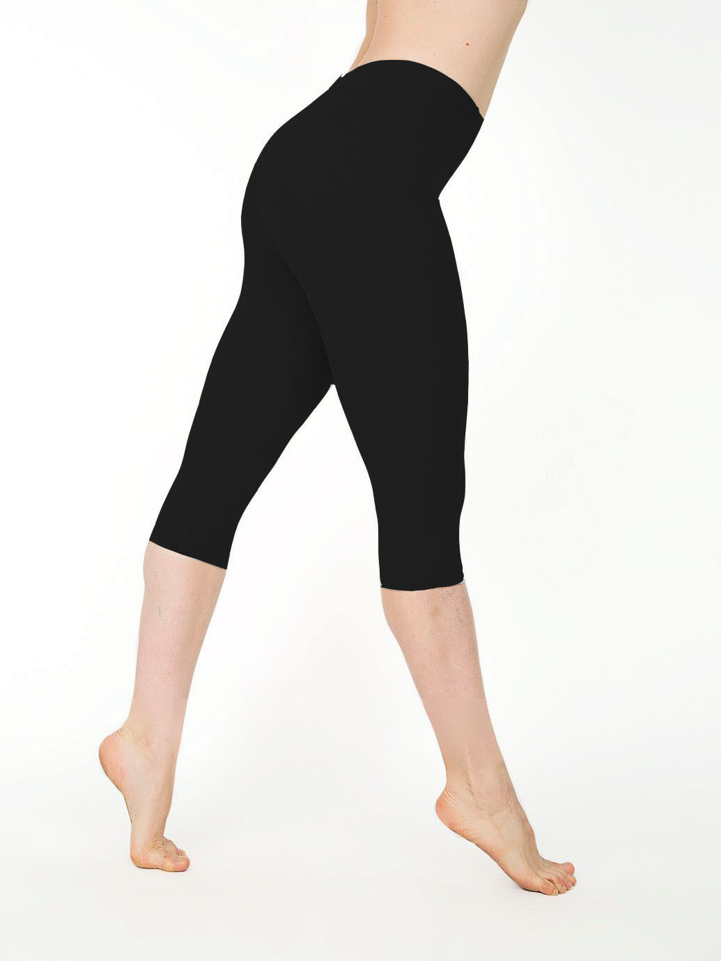 Large size solid color low-rise bottoming pants