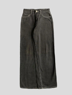 Popular American Retro Alien Print Street Cool Wear Harajuku Wide-leg Jeans