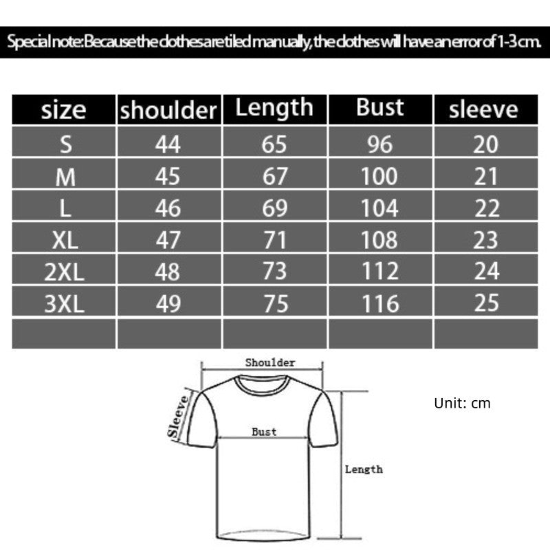 Women's 3D Digital Printing Casual Round Neck Short Sleeves