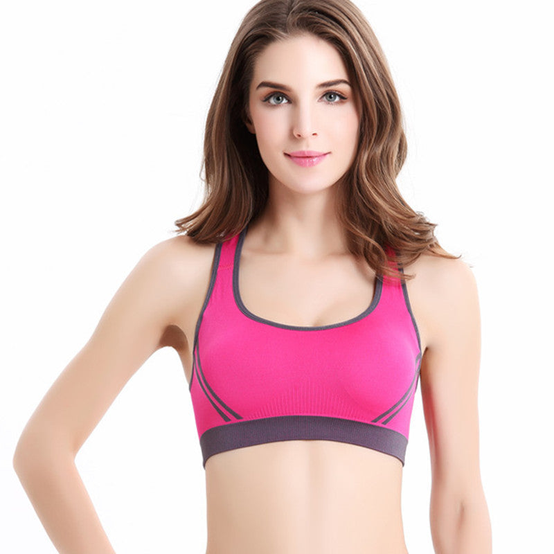 No steel ring cross beauty back bra
