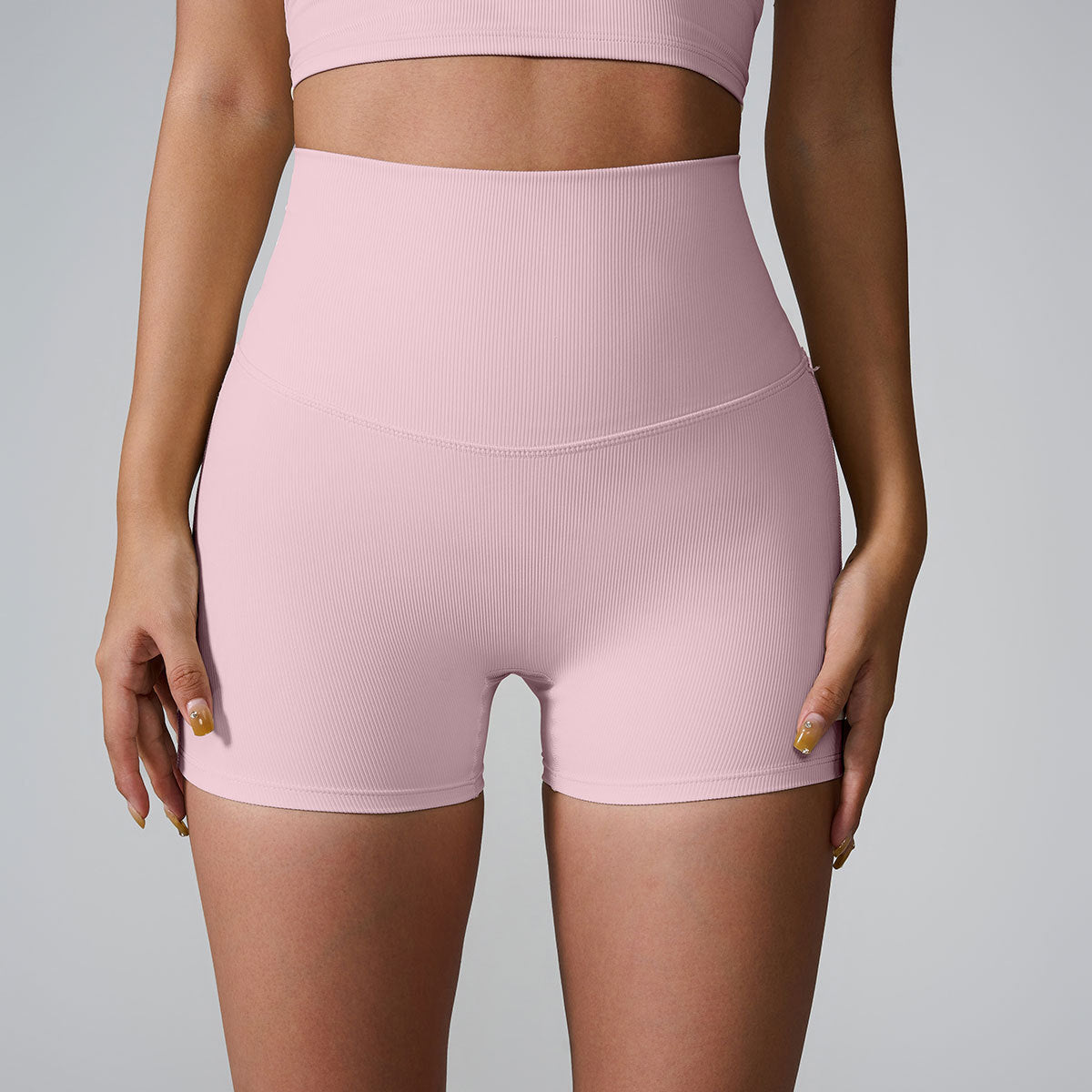 Back Cross High Waist Hip Lift Fitness Yoga Shorts Women - Chic Angle