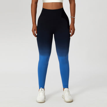 Gradient Fitness High Waist Sportswear Tight Outdoor Pants