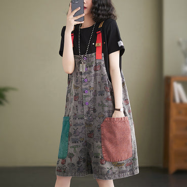 One Piece Straight Strap Pants