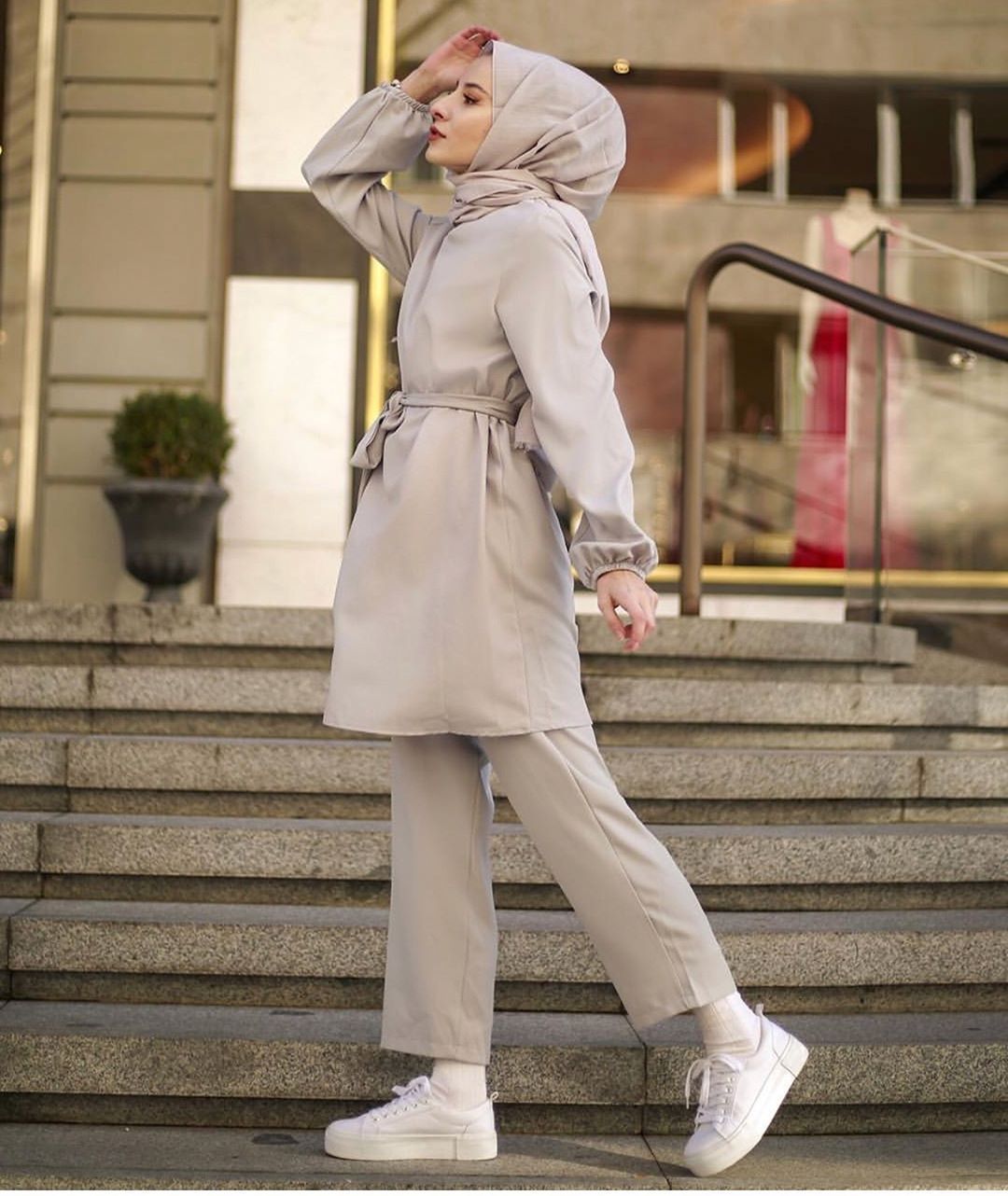 Arab girl Muslim plus size two-piece suit - Chic Angle