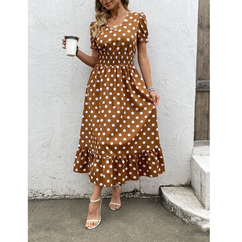 Women's Polka Dot Casual And Comfortable Temperament Dress