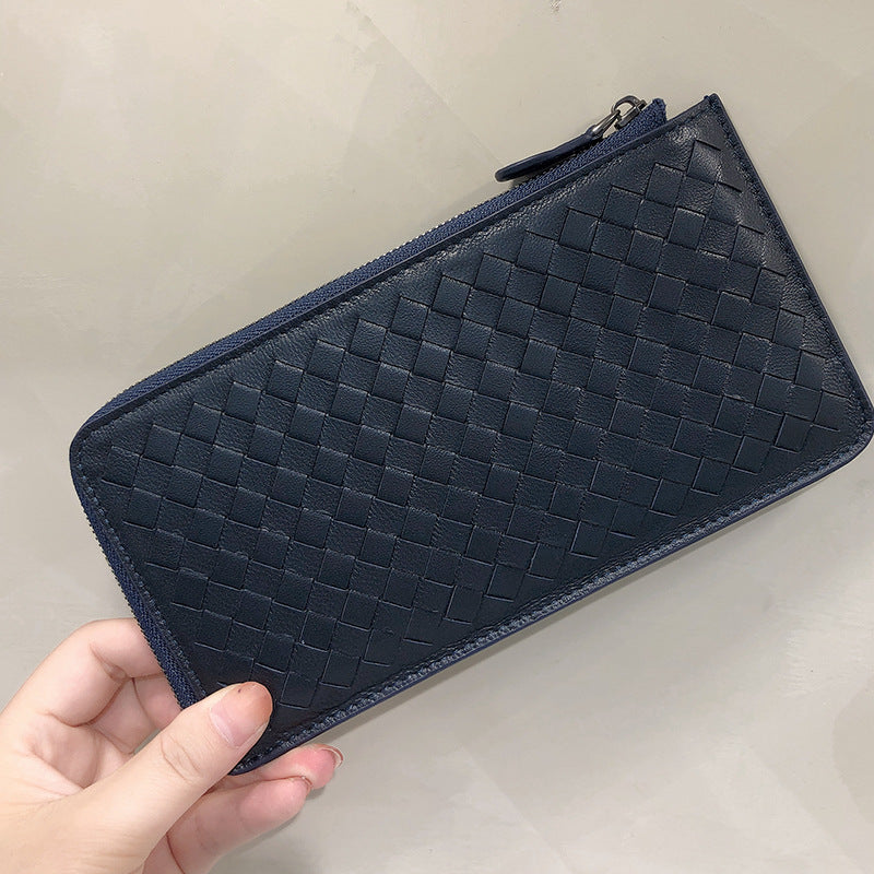 Women's Long Genuine Leather ID Card Bag