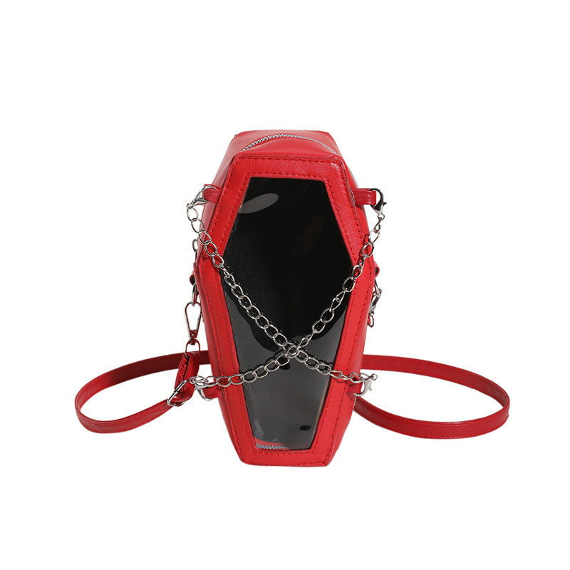 European And American Style PVC Mirror With Chain Shoulder Bag