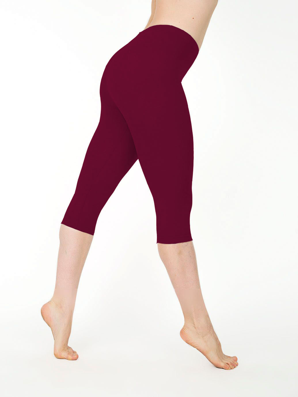 Large size solid color low-rise bottoming pants
