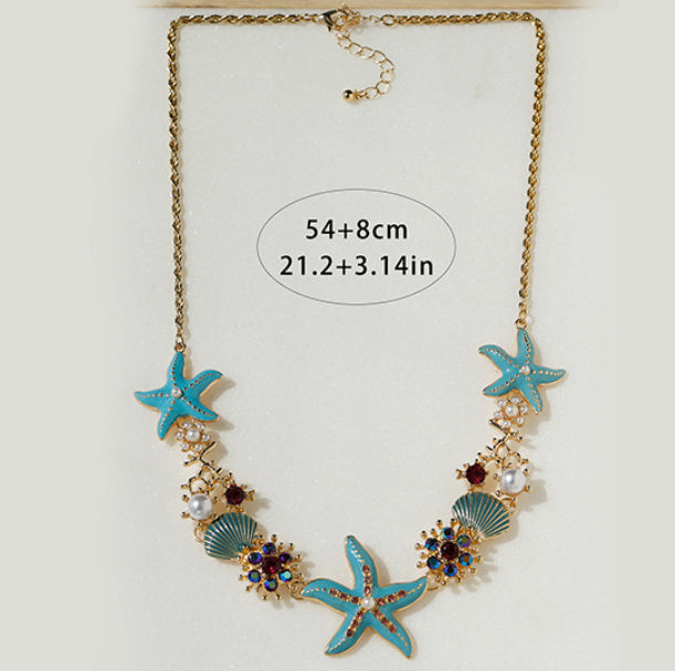 Fashion Starfish Shell Clavicle Chain Female - Chic Angle