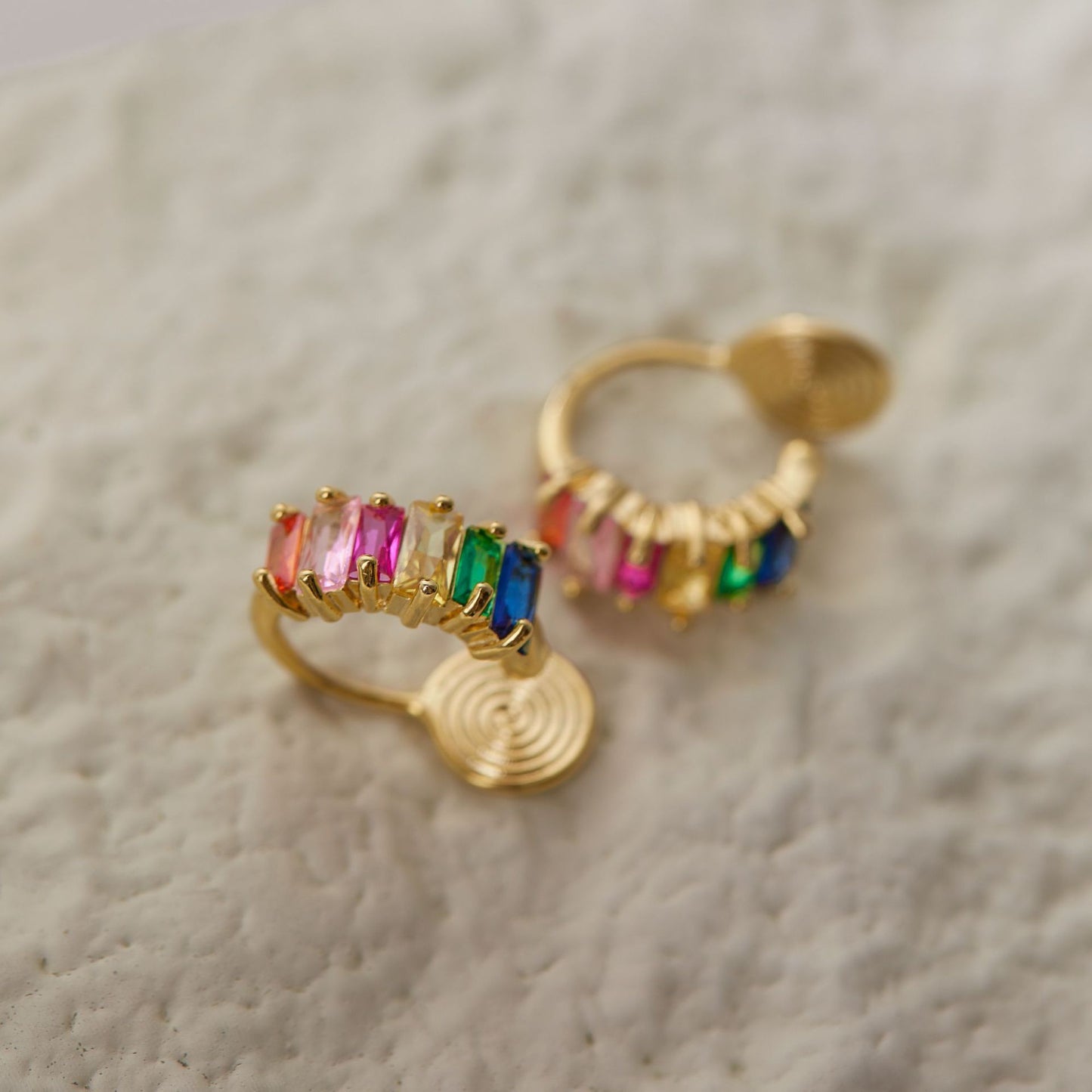 Color Zircon Integrated Mosquito Coil Ear Clip Women