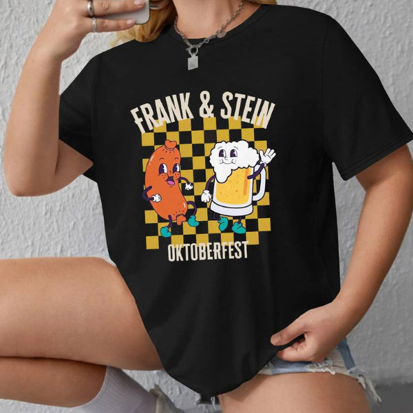 3D Digital Printed Casual Round Neck Short Sleeved Shirt