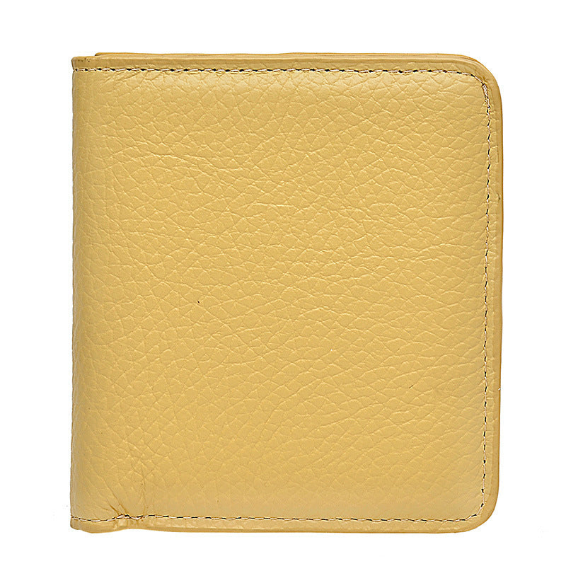Women's Short Leather Wallet Large Capacity