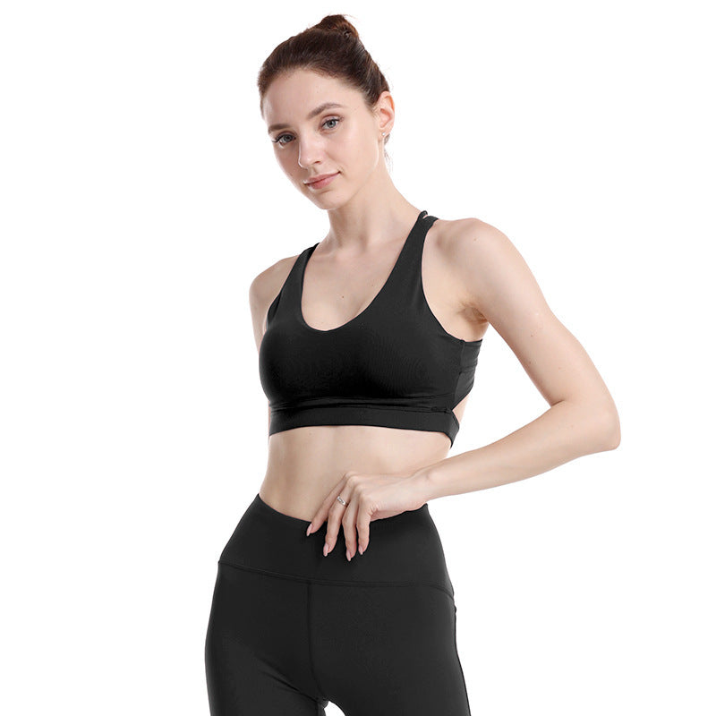 Beauty back shockproof sports bra