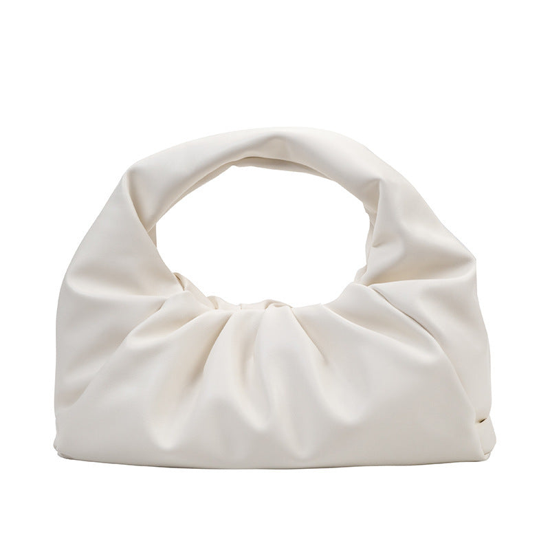 Women's Leather Bag Single Shoulder Underarm Cloud Bag