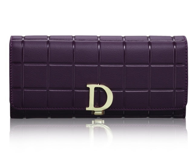 Brand Plaid Coin Purse High Quality Female Long Clutch
