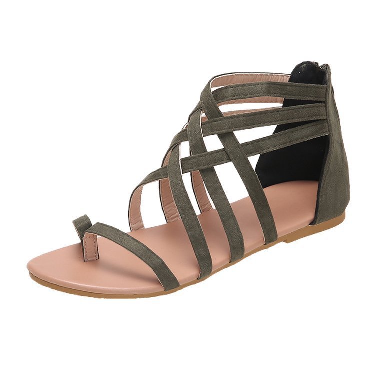 Flip-flops Flat Cross Straps European And American Roman Sandals