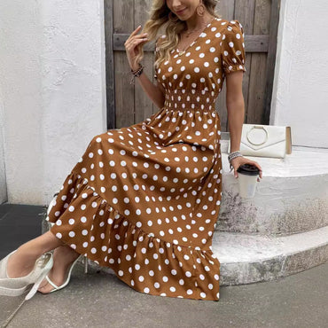 Women's Polka Dot Casual And Comfortable Temperament Dress