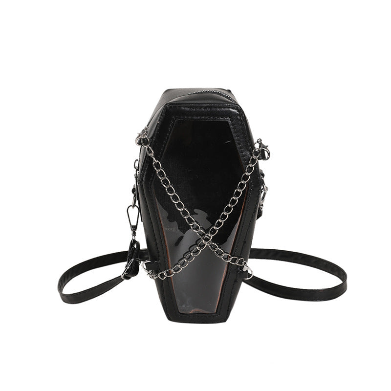 European And American Style PVC Mirror With Chain Shoulder Bag