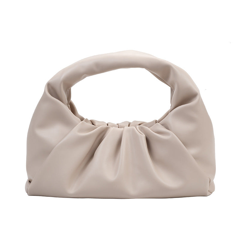 Women's Leather Bag Single Shoulder Underarm Cloud Bag