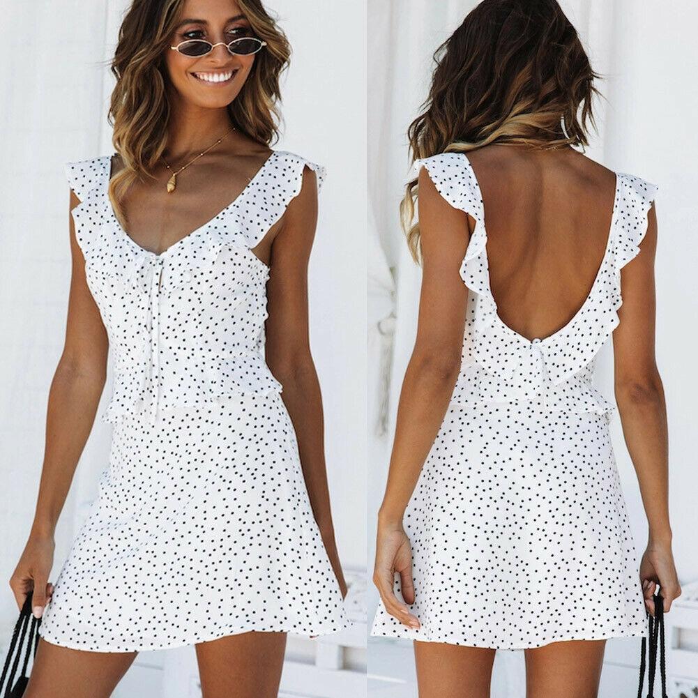 Sleeveless Wrap Boho Causal Butterfly Sleeve Dress