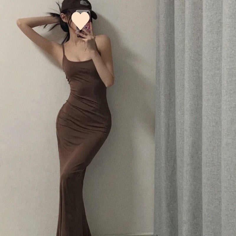 Slim Fit Knee Length Wrapped Hip Strap