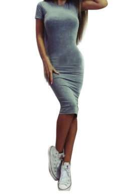 speed sells wish explosion fashion new hot sale package hip single piece ladies short sleeve summer dress
