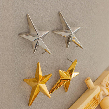 Fashionable Elegant High-grade Cold Style Niche Design Earrings Brass Plated