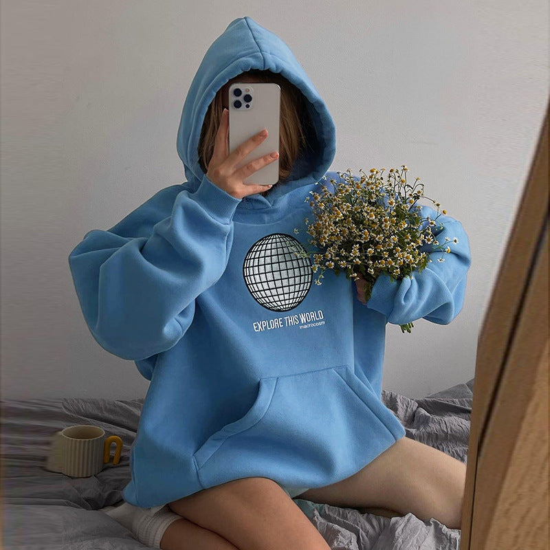 Autumn And Winter Fashionable Loose All-match Top
