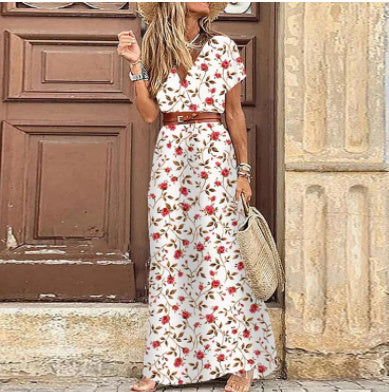Seaside Beach Vacation Simia Printed Ladies Dress