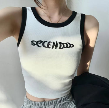 Women's Summer Thin Short-sleeved Navel Sleeveless Top