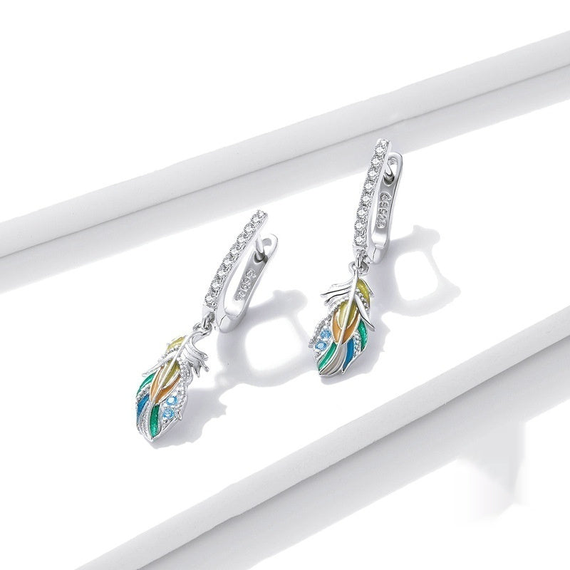 Aifule Irregular Round Earrings S925 Inlaid Customer Designed