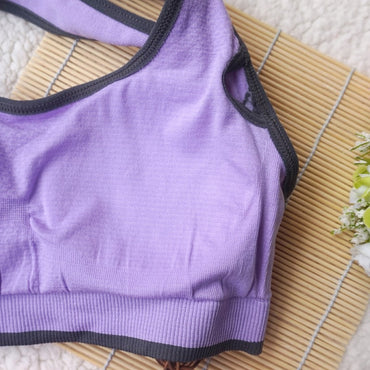 No steel ring cross beauty back bra