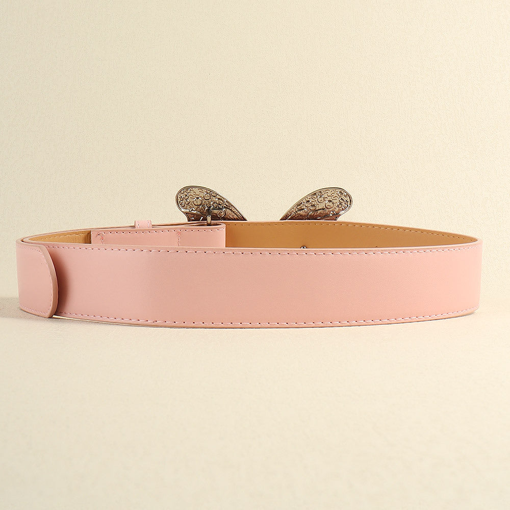 Women's Metal Large Butterfly Belt Simple Vintage Belt Sweet Trend Accessory