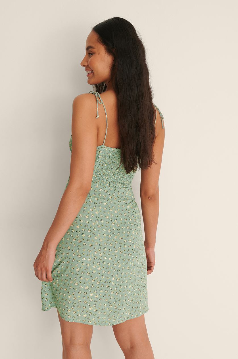 Floral Sling Dress Beach Seaside Vacation Waist Slim Slimming Long Skirt