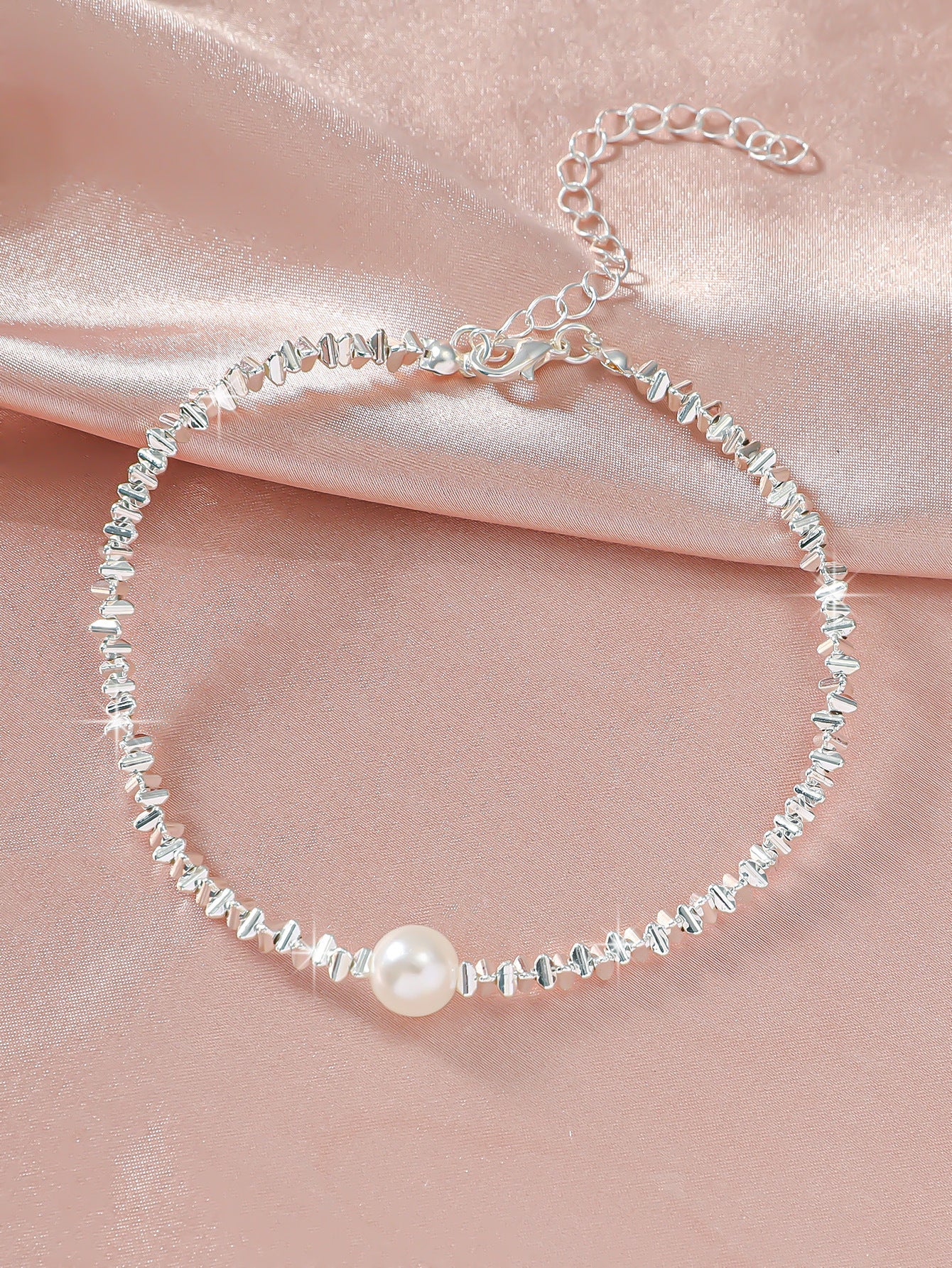 Female Fashion Cross Double-circle Anklet - Chic Angle